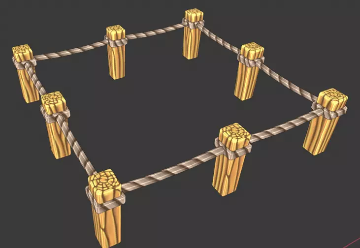 cercas wooden stick with rope Texture
