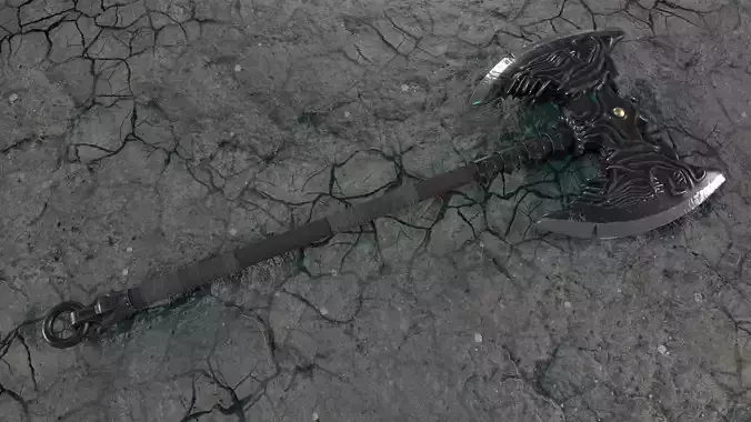 Battle double-sided axe