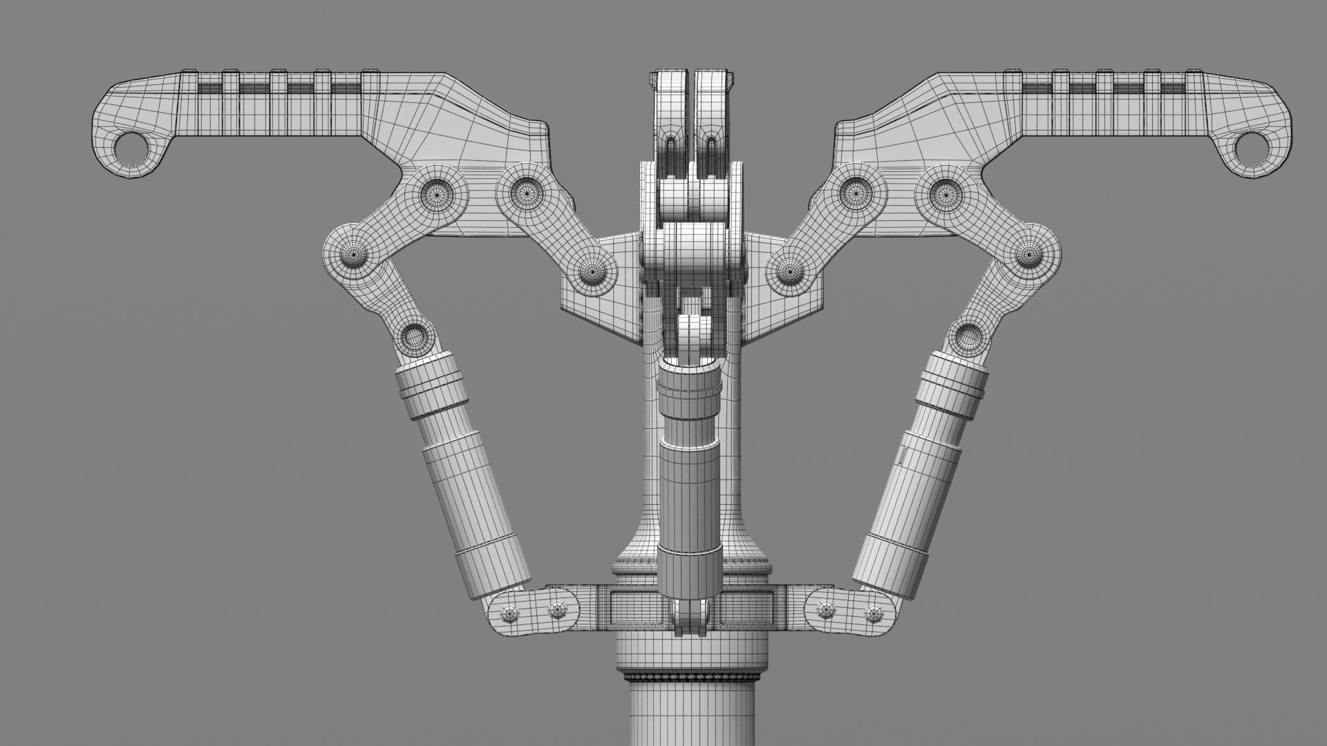 Spaceship Claw-type landing gear 3D model_13