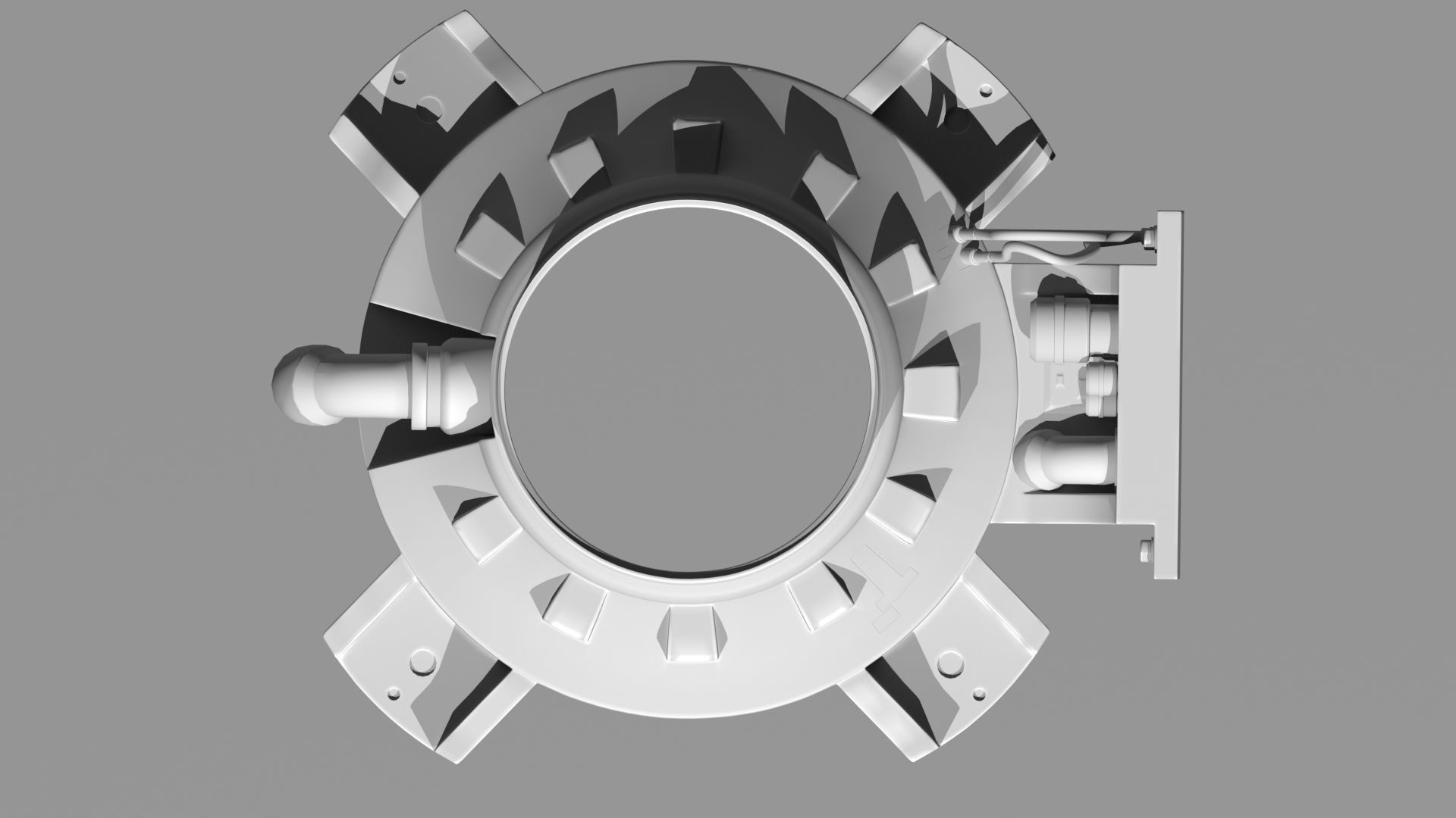Spaceship Claw-type landing gear 3D model_15