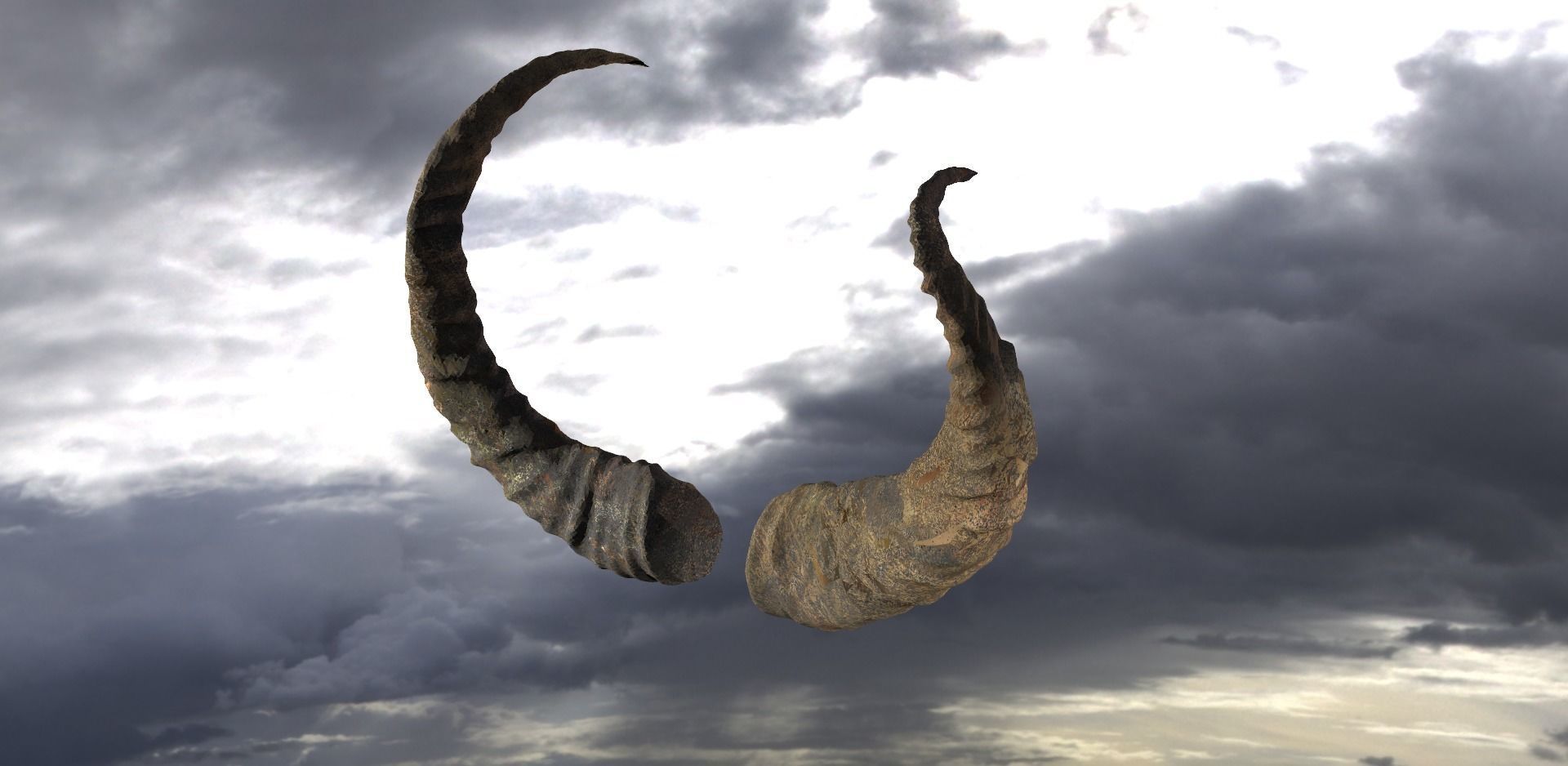 Dragon Horns 3D 3D model_2
