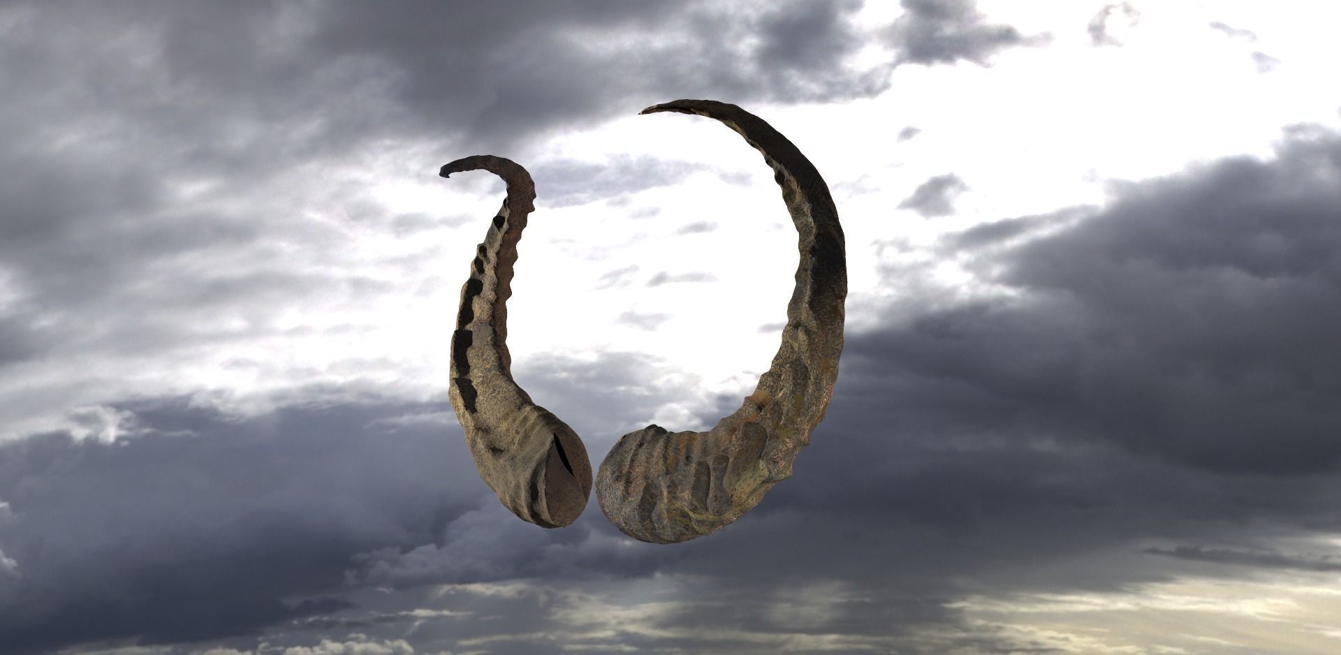 Dragon Horns 3D 3D model_1