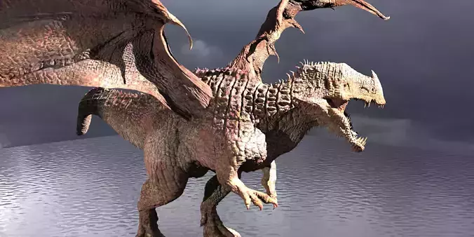 Viking Dragon King 3D model