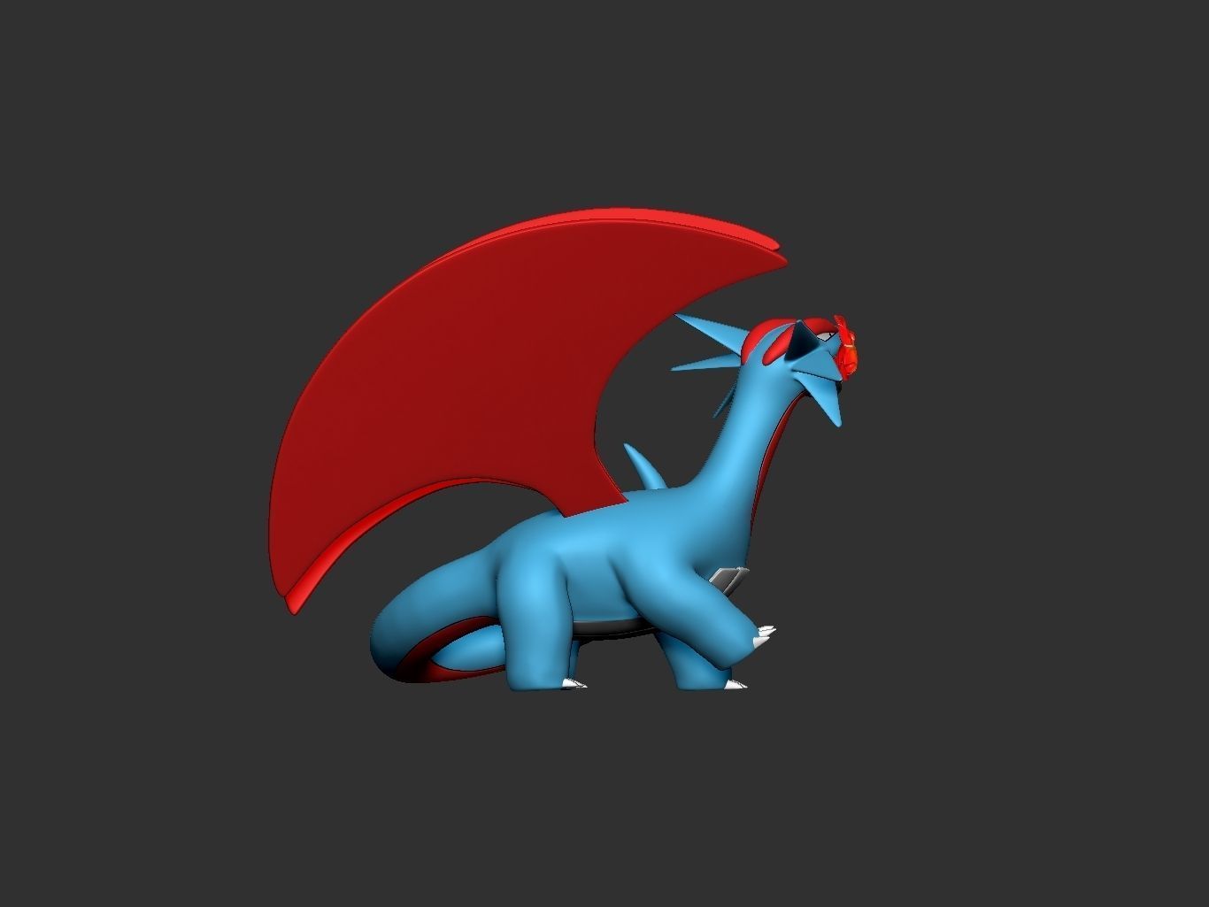 pokemon bagon evolution pack 3D print model_14