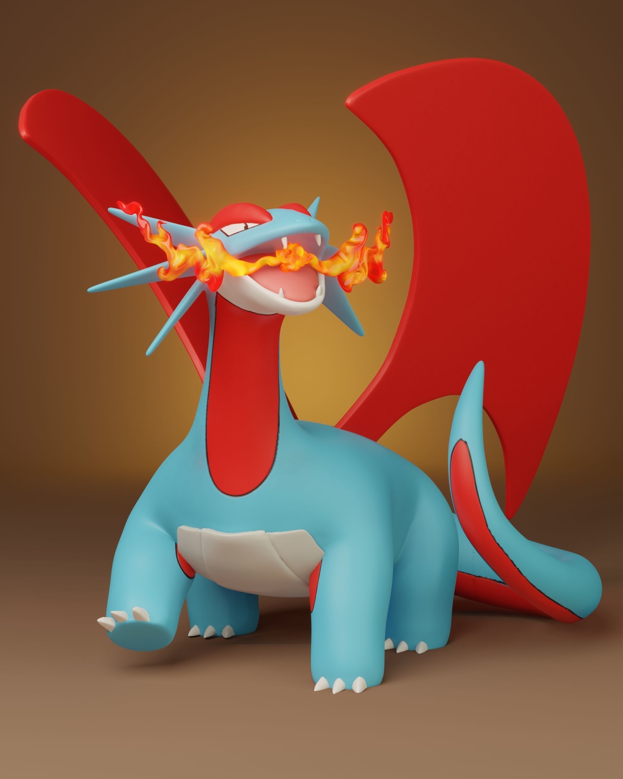 pokemon bagon evolution pack 3D print model_11