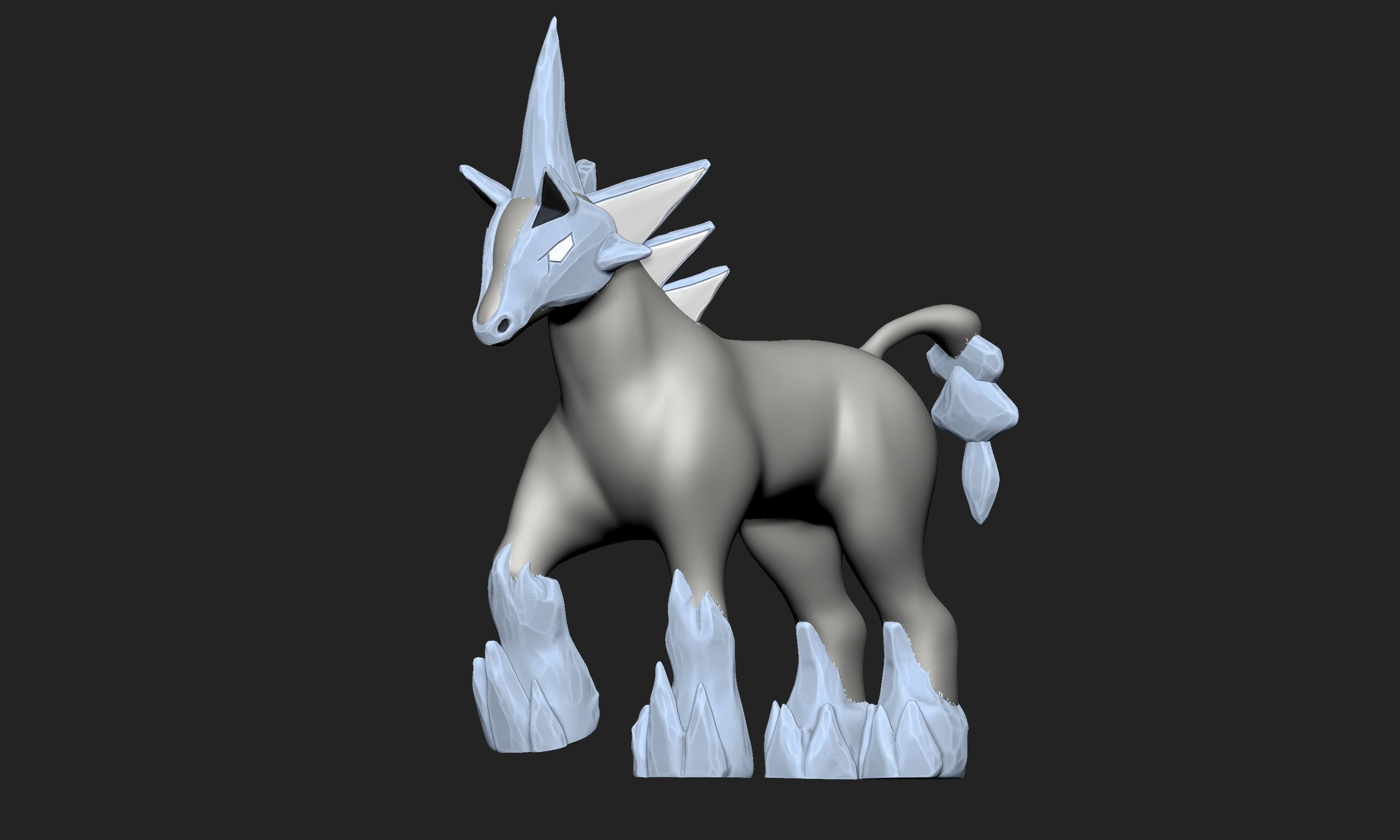 Pokemon - Glastrier 3D print model_1