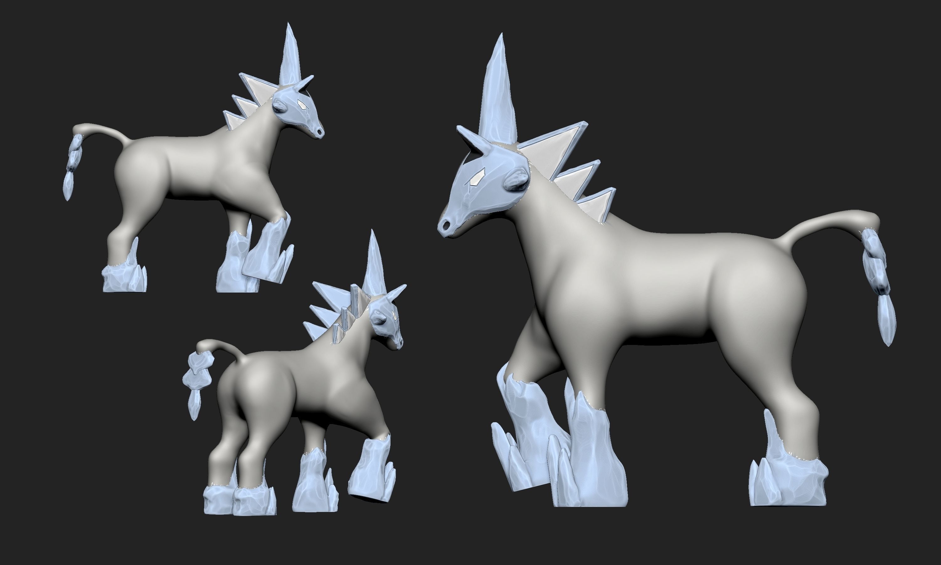 Pokemon - Glastrier 3D print model_3