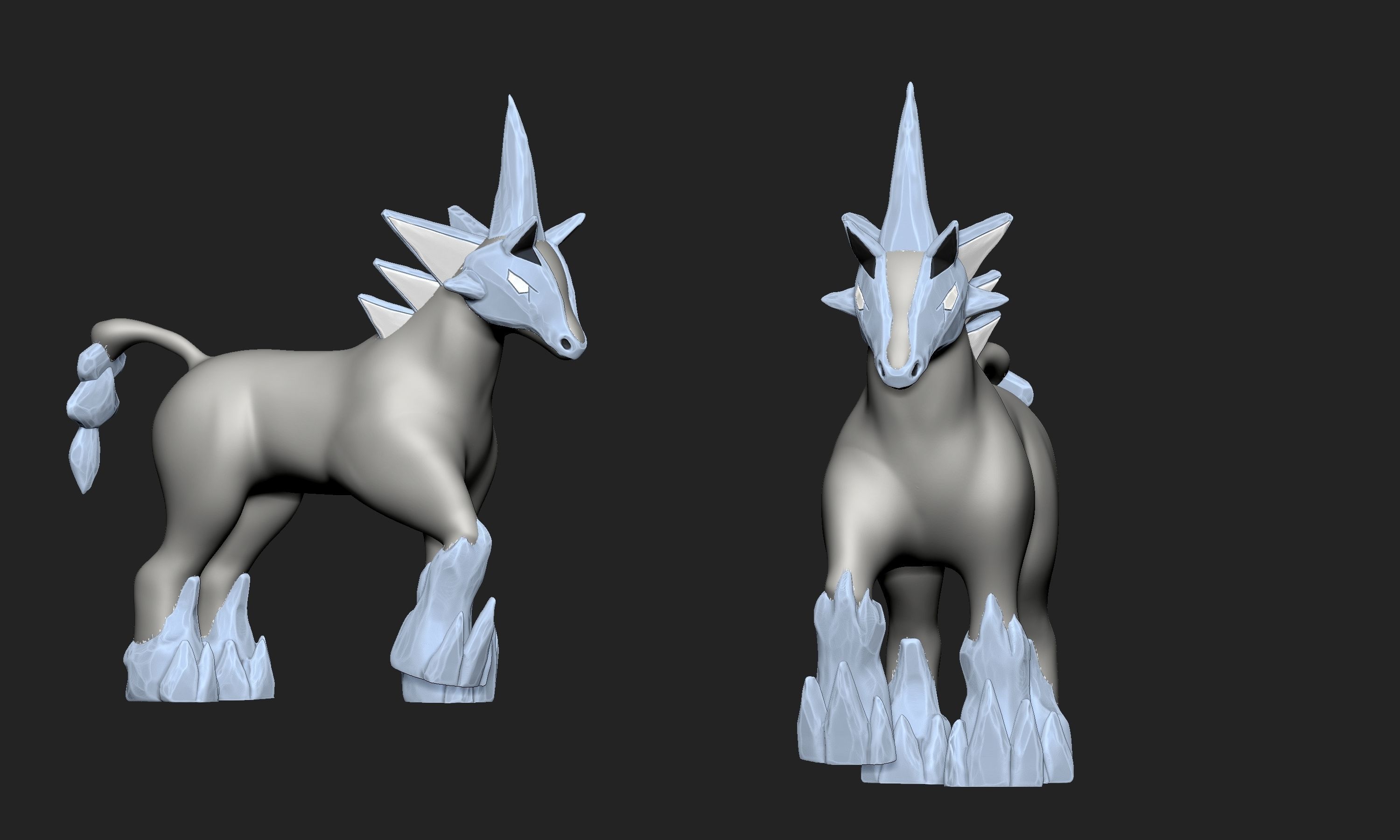 Pokemon - Glastrier 3D print model_2