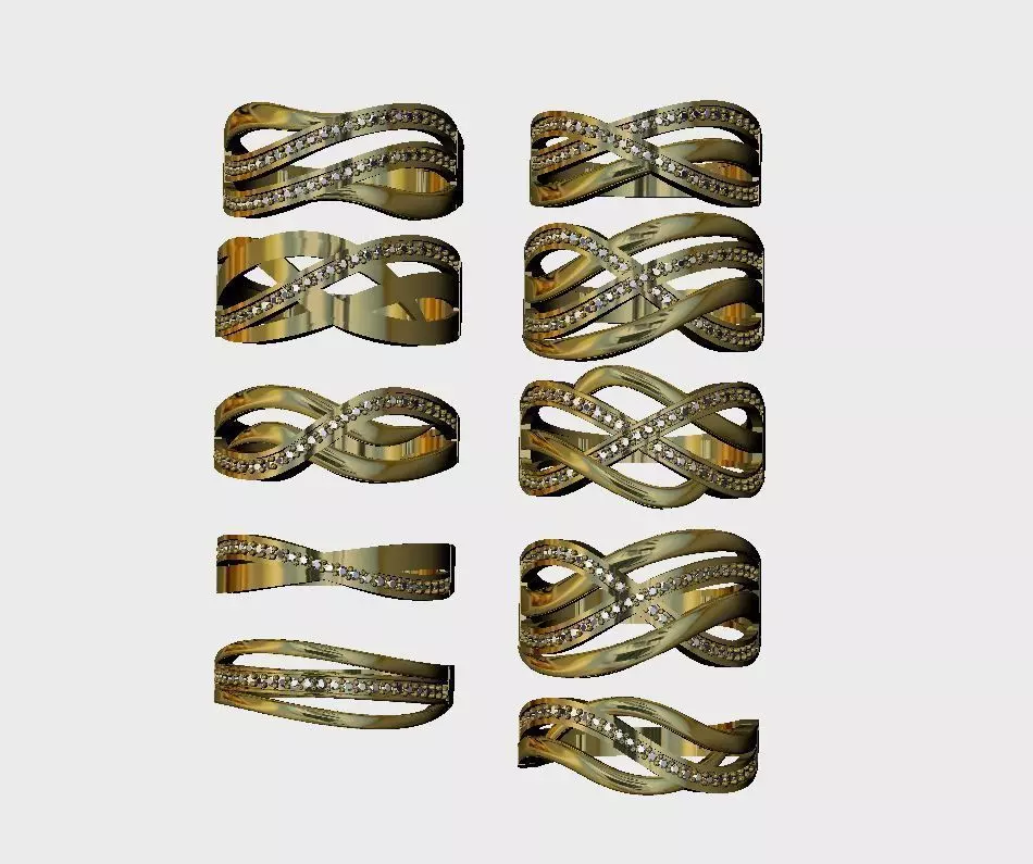 light stone ring 3D print model_0