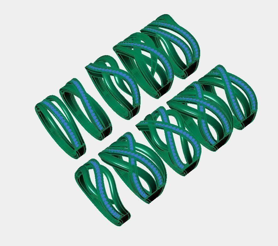 light stone ring 3D print model_3