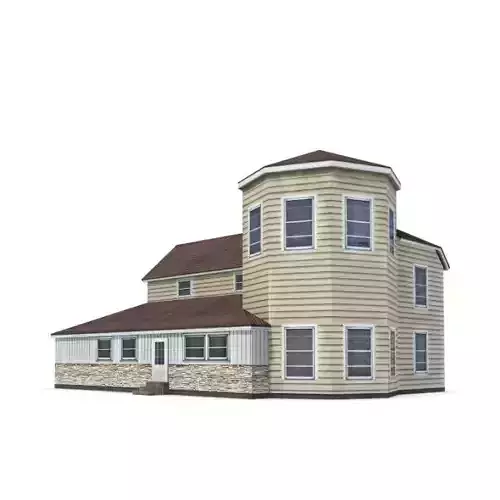 Two Story Model Home 3D model Two Story Model Home 3D model