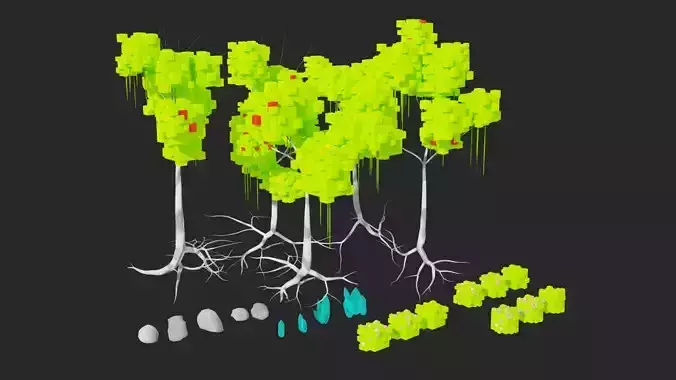 Stylized nature asset pack 