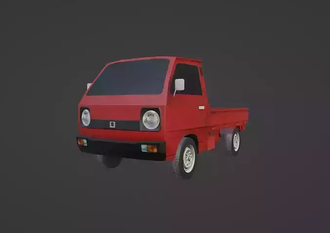 Suzuki Carry ST90 Pick Up Low-poly 3D model