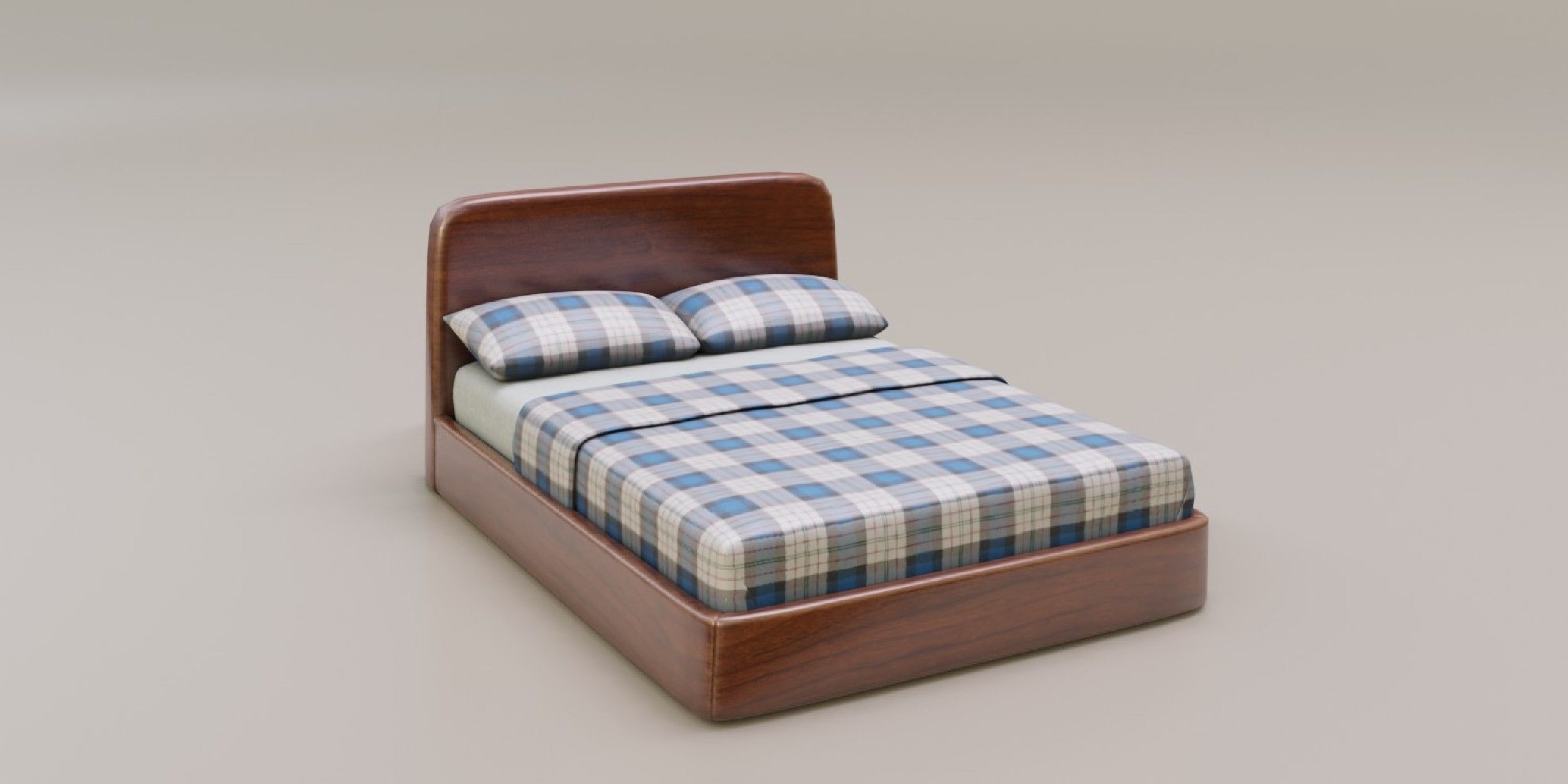 Bed 03 model in Blender 3D model_7