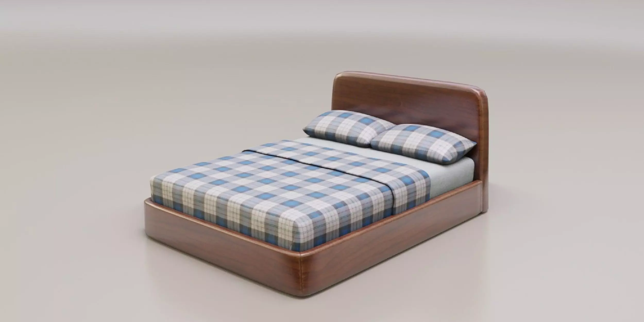 Bed 03 model in Blender 3D model_0
