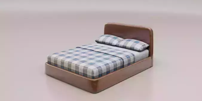 Bed 03 model in Blender