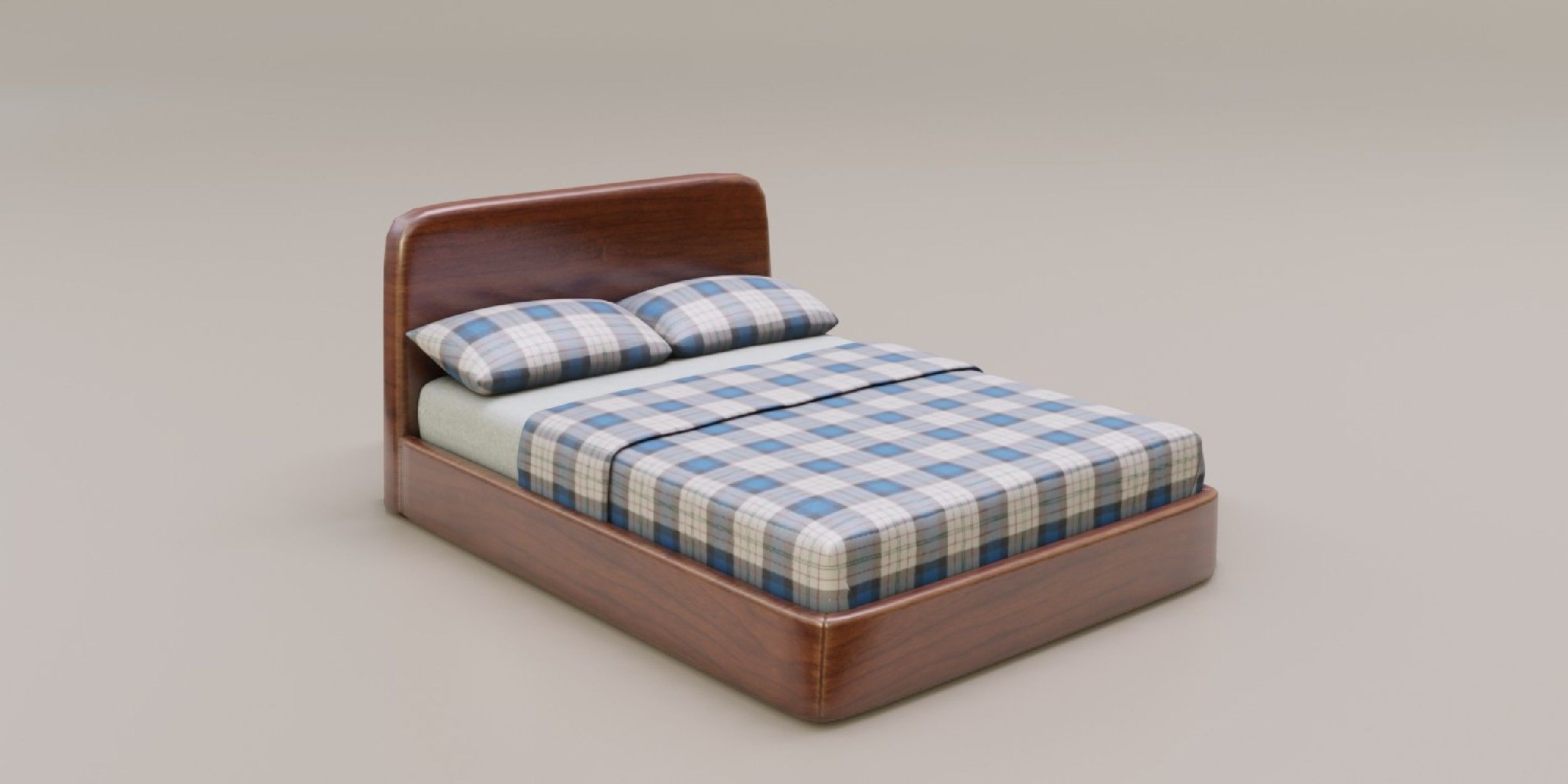 Bed 03 model in Blender 3D model_6