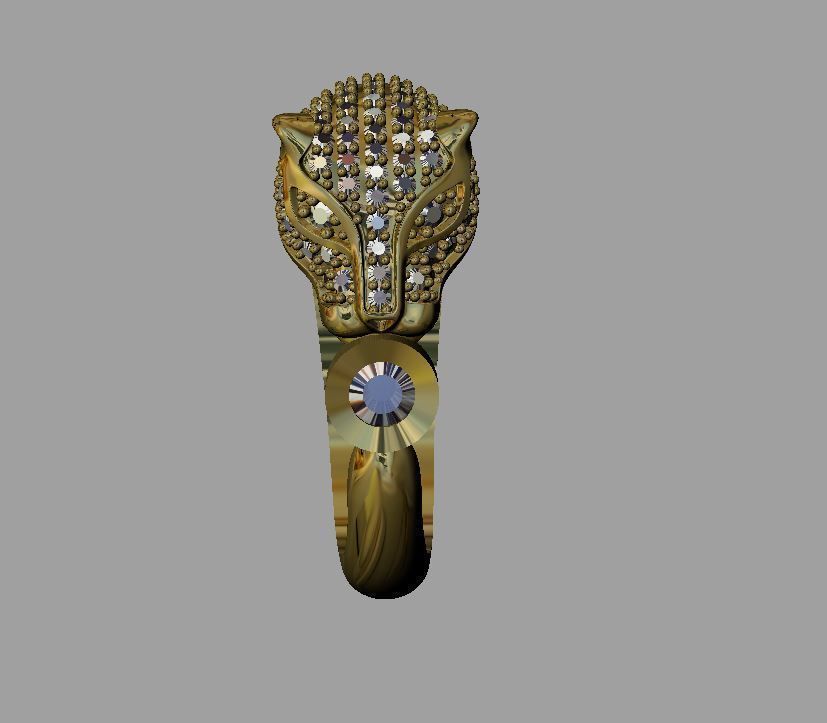 tiger ring 3D print model_1
