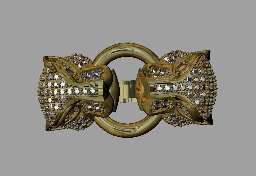 tiger ring 3D print model_2