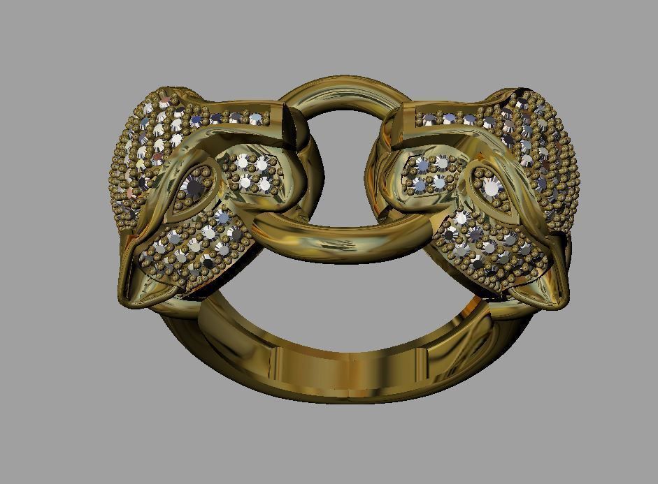 tiger ring 3D print model_1