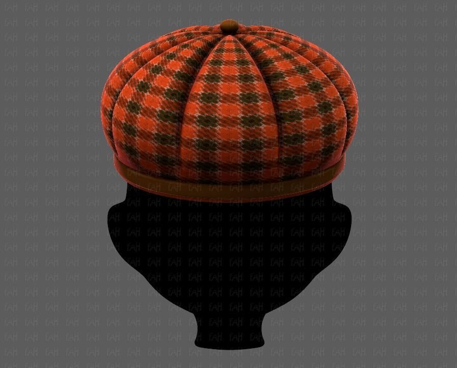Cap V14 Low-poly 3D model_5