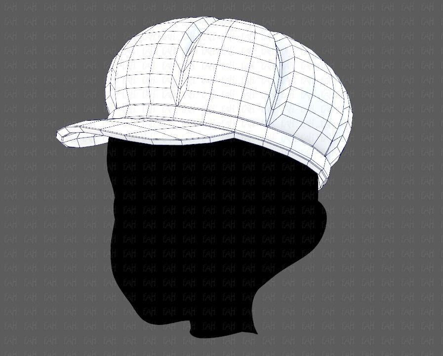 Cap V14 Low-poly 3D model_32