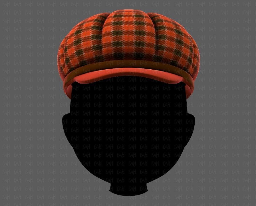 Cap V14 Low-poly 3D model_1