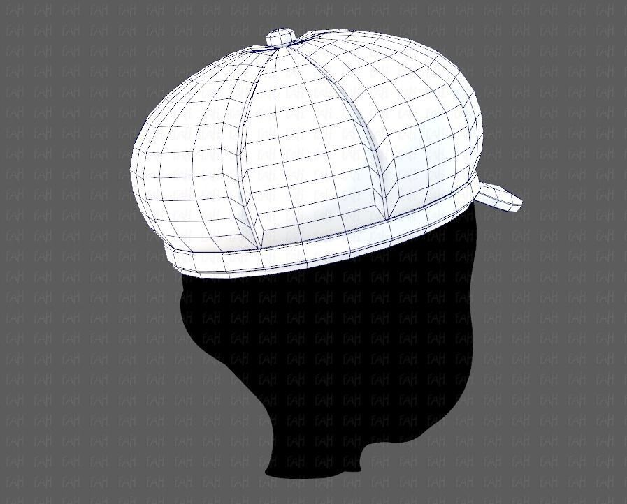 Cap V14 Low-poly 3D model_28