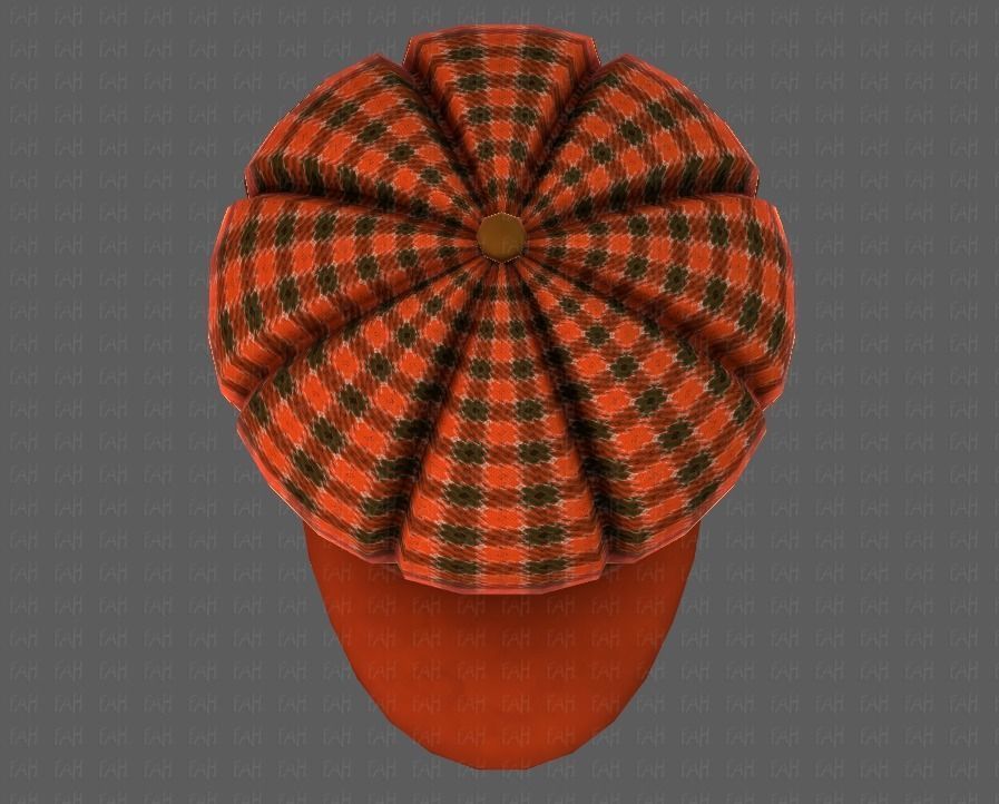 Cap V14 Low-poly 3D model_35