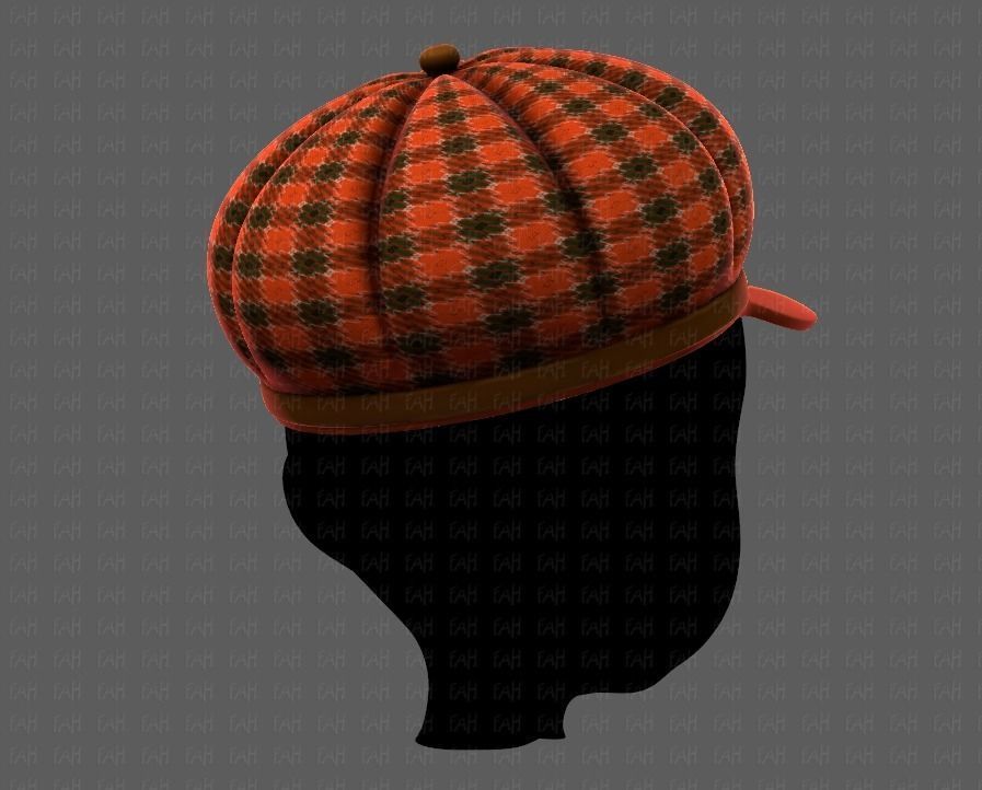 Cap V14 Low-poly 3D model_4