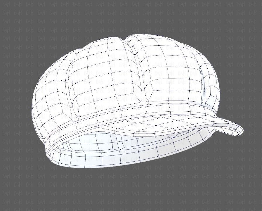 Cap V14 Low-poly 3D model_38