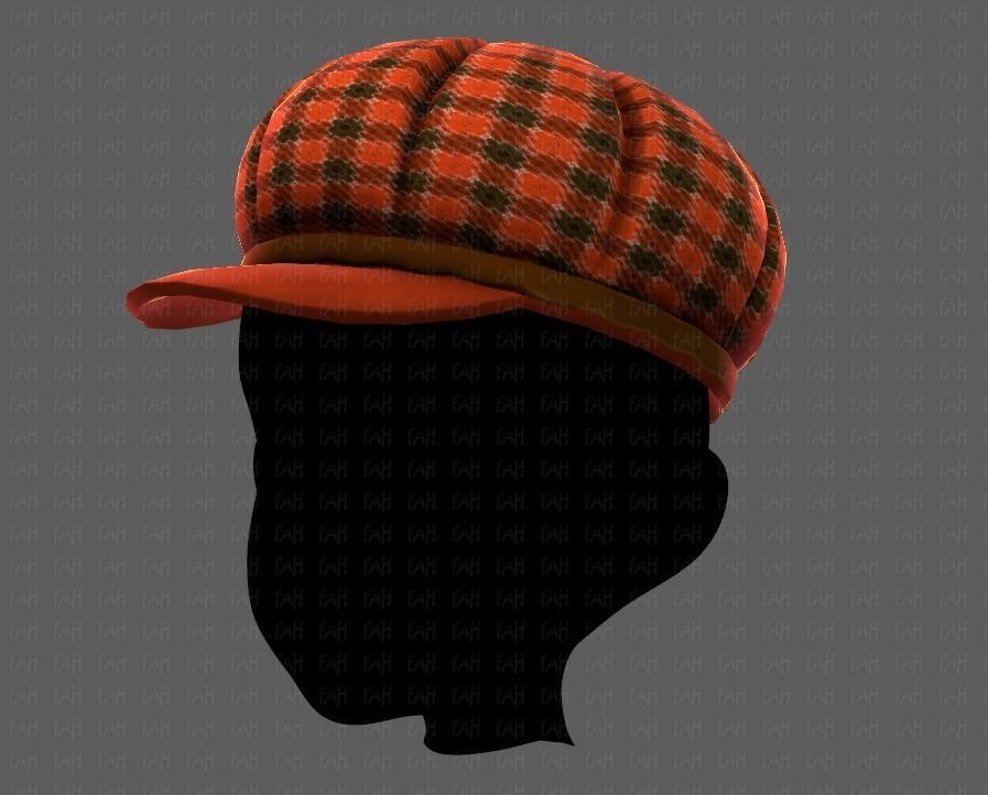 Cap V14 Low-poly 3D model_24