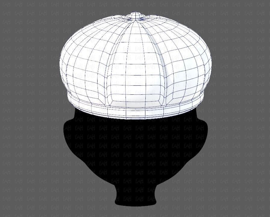 Cap V14 Low-poly 3D model_13