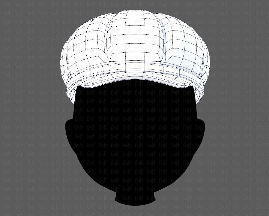 Cap V14 Low-poly 3D model_9
