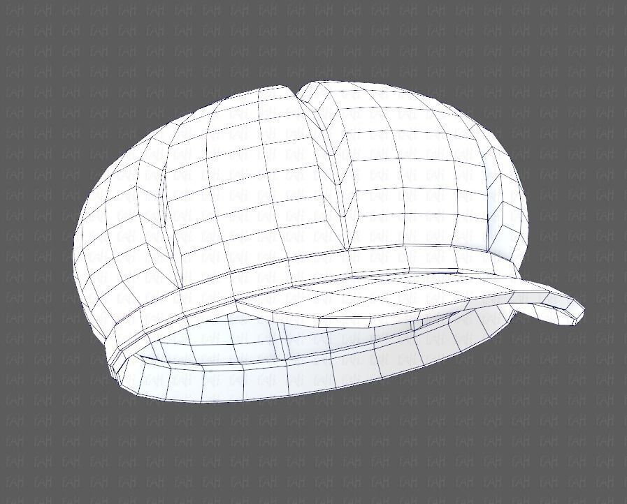 Cap V14 Low-poly 3D model_40