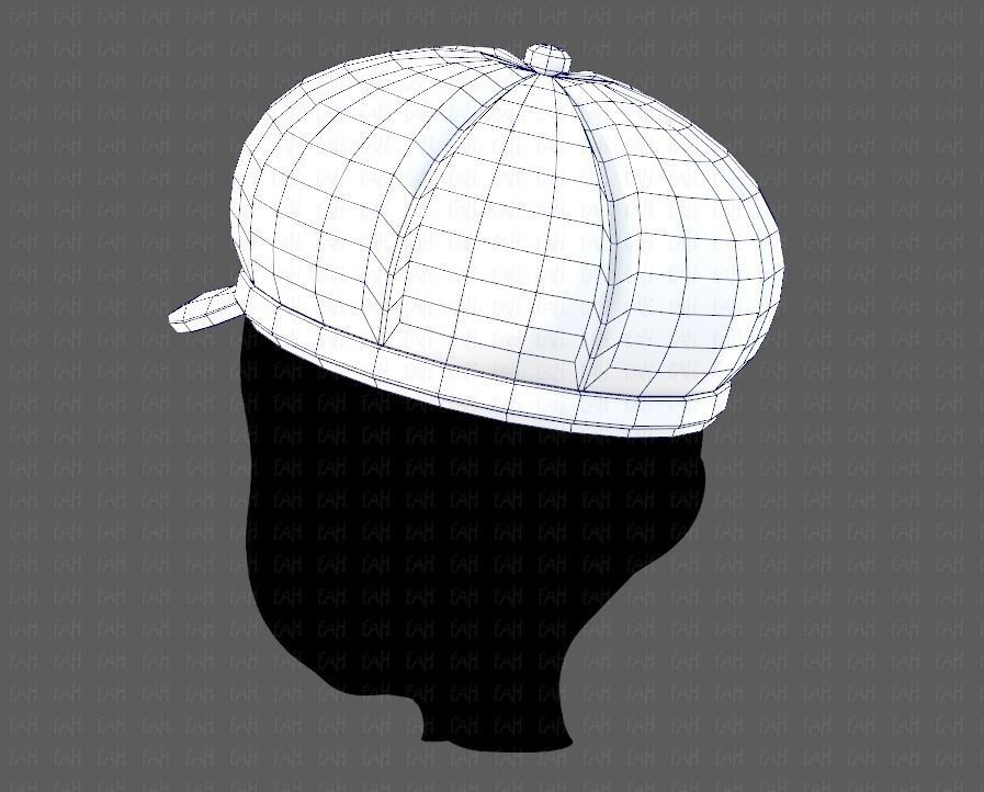 Cap V14 Low-poly 3D model_30