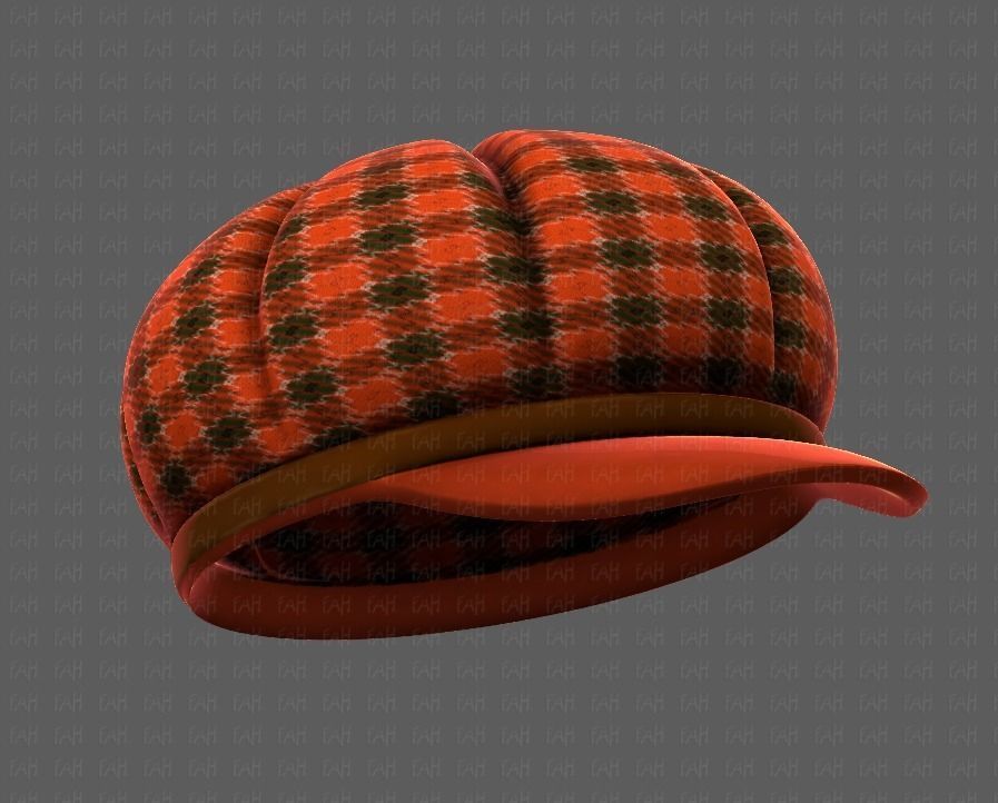 Cap V14 Low-poly 3D model_37