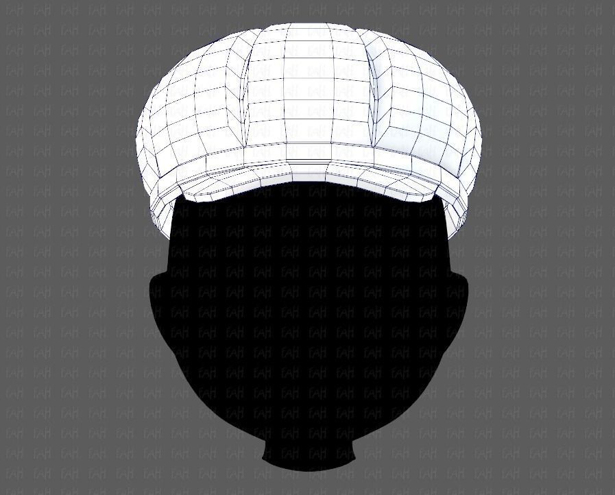 Cap V14 Low-poly 3D model_25