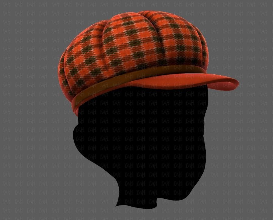 Cap V14 Low-poly 3D model_2