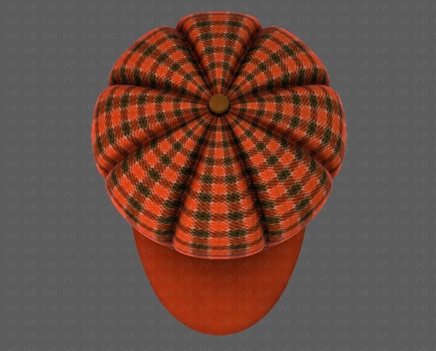 Cap V14 Low-poly 3D model_33