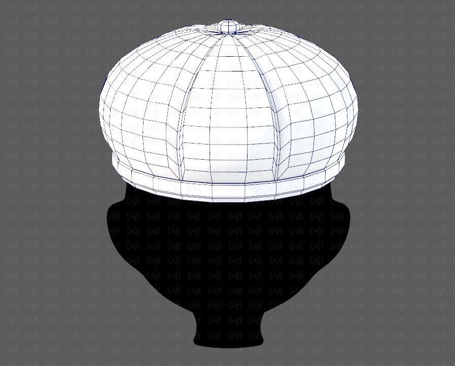 Cap V14 Low-poly 3D model_29