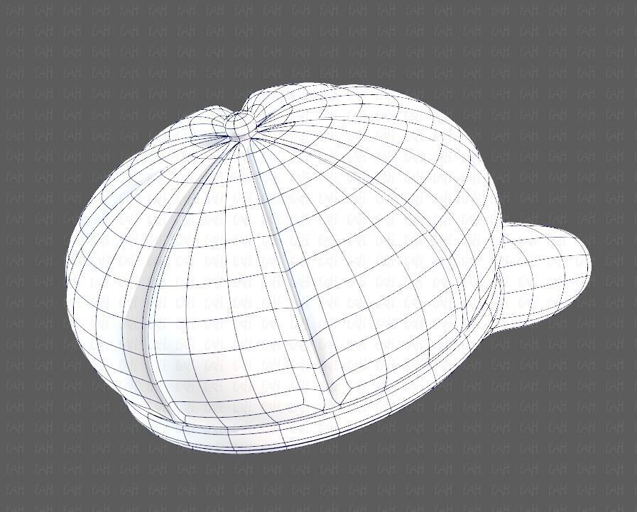 Cap V14 Low-poly 3D model_42