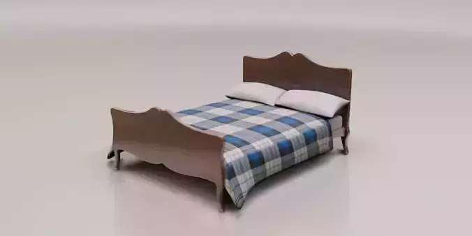Bed 04 model in Blender