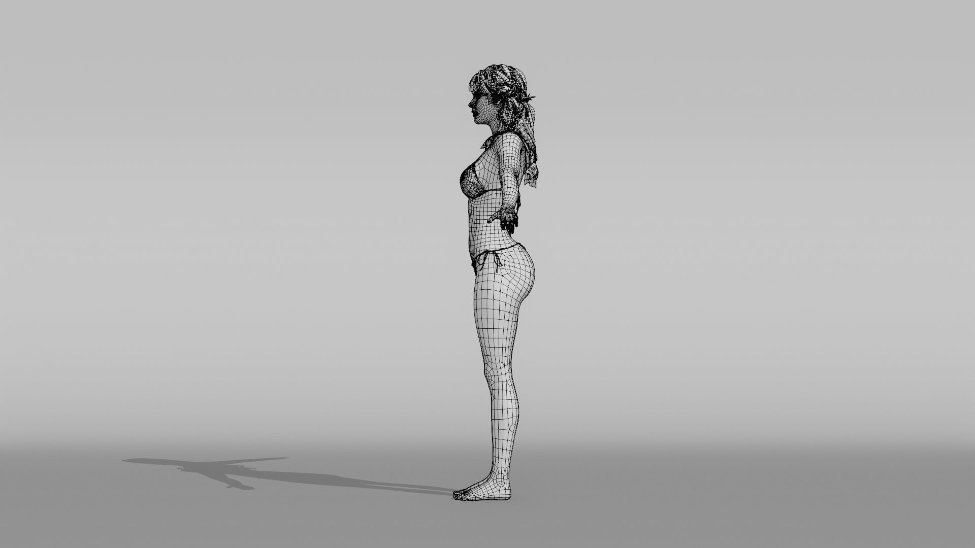 Realistic Female Character - Keyaan 3D model_12