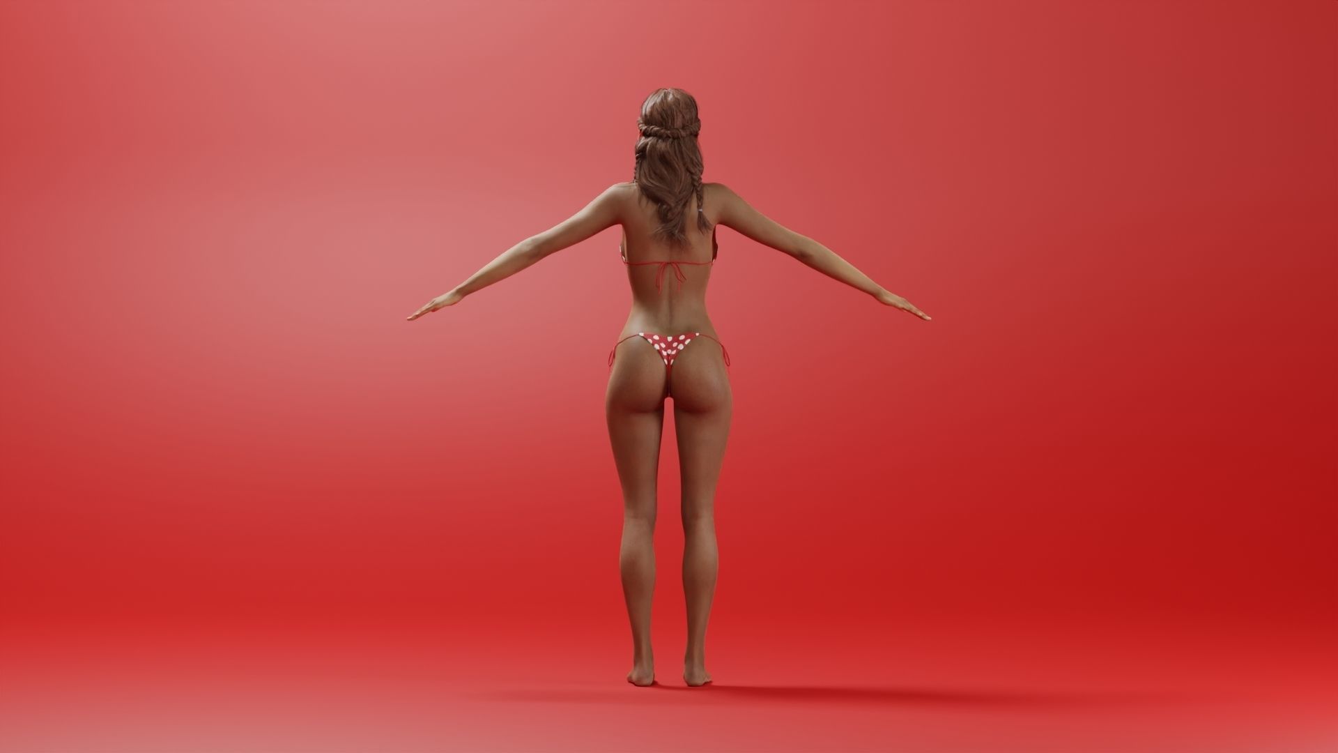 Realistic Female Character - Keyaan 3D model_3