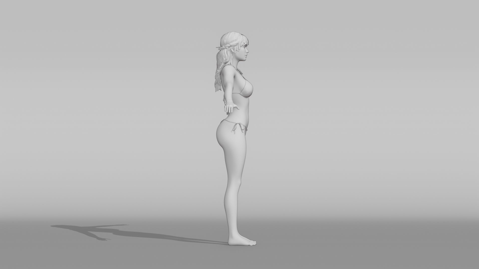 Realistic Female Character - Keyaan 3D model_6