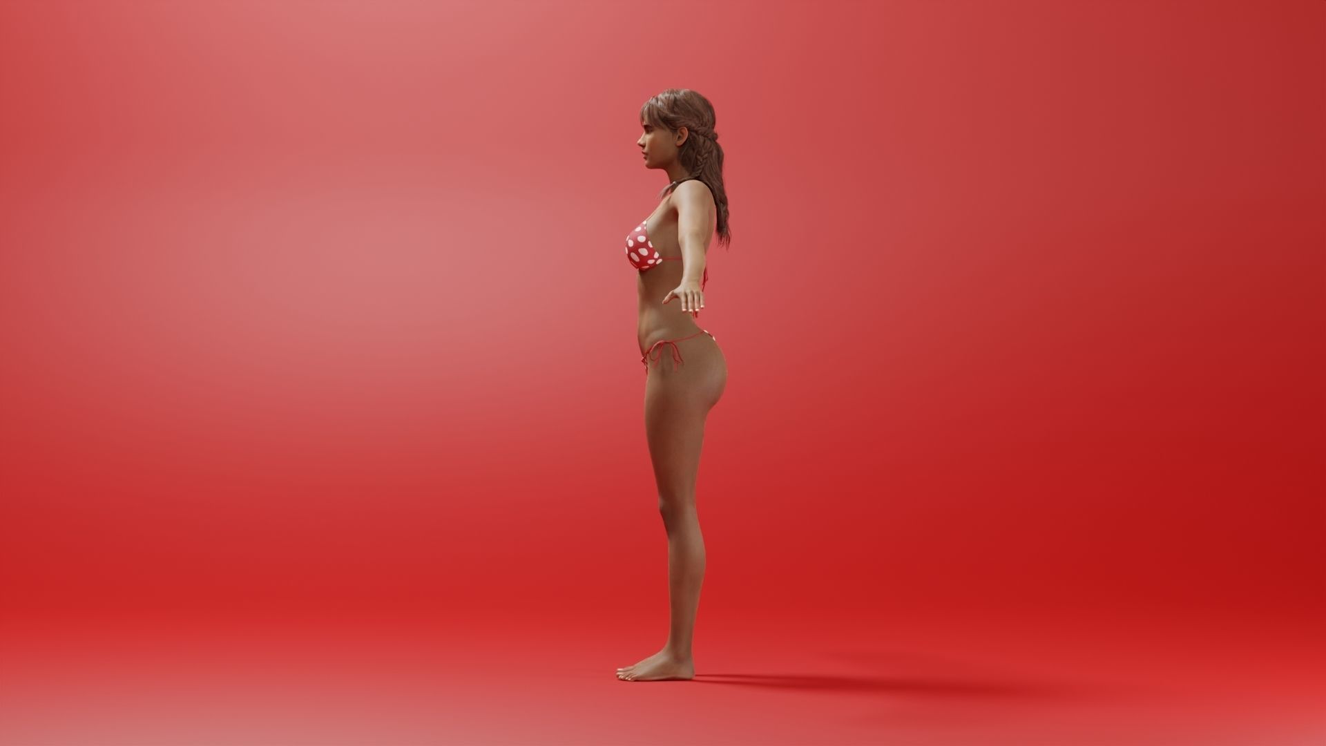 Realistic Female Character - Keyaan 3D model_4