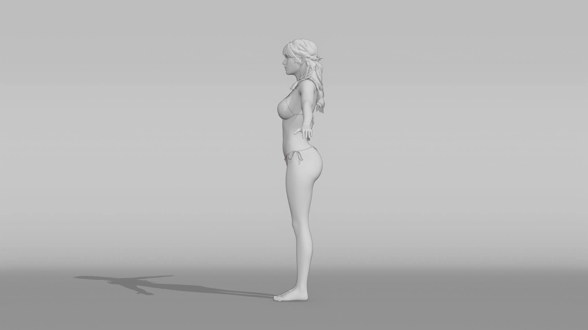 Realistic Female Character - Keyaan 3D model_8