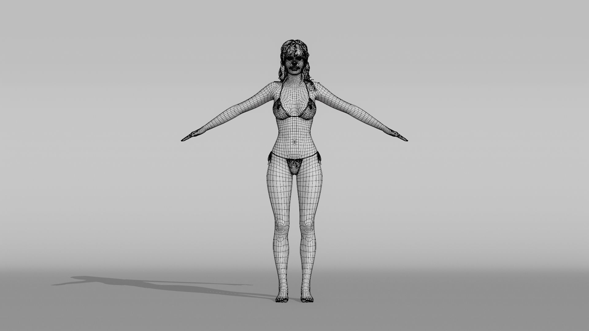 Realistic Female Character - Keyaan 3D model_9