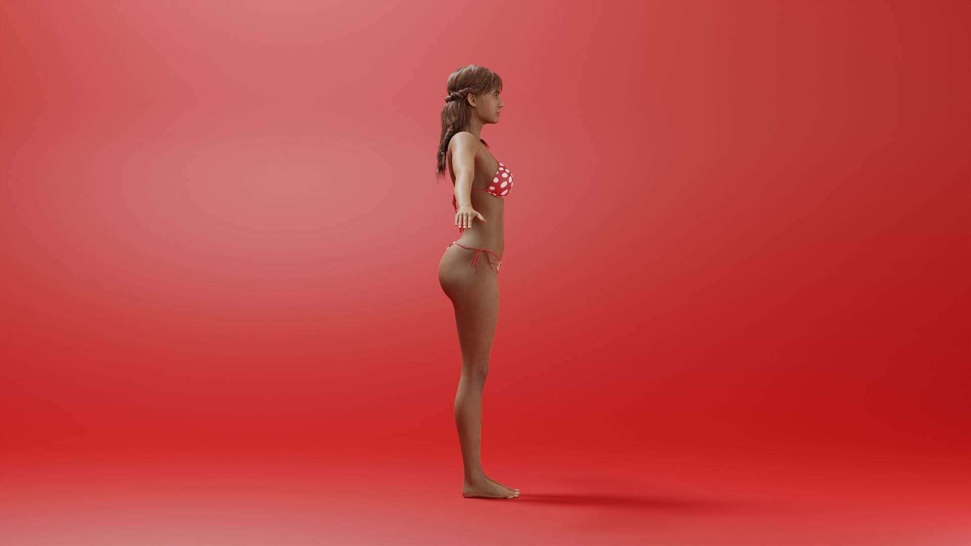 Realistic Female Character - Keyaan 3D model_2